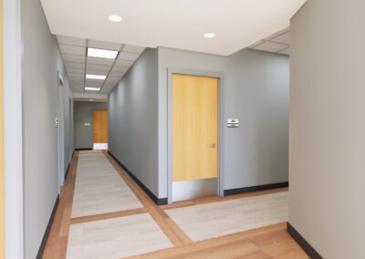 Interior rendering of a meeting room from the Fulton Integrated Health Center's expansion